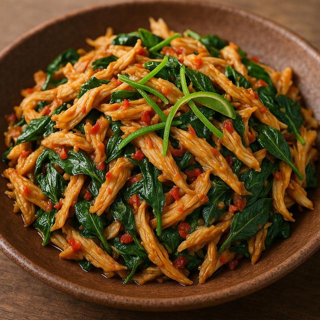 Variasi resep ayam suwir kemangi (Foto: ChatGPT)