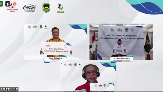 Sumur resapan jadi salah satu program yang dilaksanakan Coca Cola Foundation Indonesia
