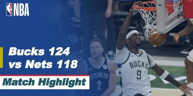 VIDEO: Highlights NBA, Double-Double Giannis Antetokounmpo Antar Milwaukee Bucks Taklukkan Brooklyn Nets