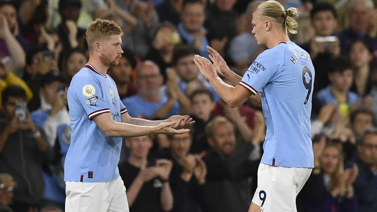 Kevin De Bruyne dan Erling Haaland
