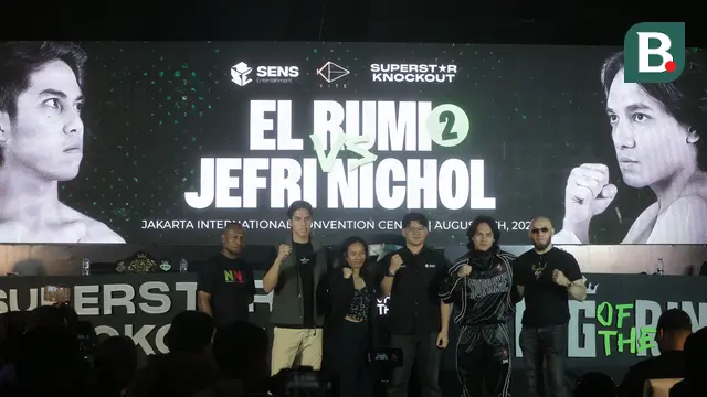 El Rumi (dua dari kiri) dan Jefri Nichol (dua dari kanan)