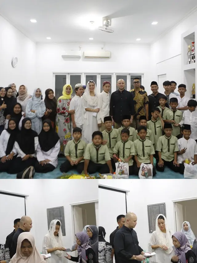 6 Potret Ultah Marcella Zalianty ke-45, Gelar Buka Puasa Bersama Anak Yatim
