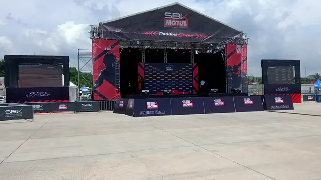 Suasana di dalam Sirkuit Mandalika