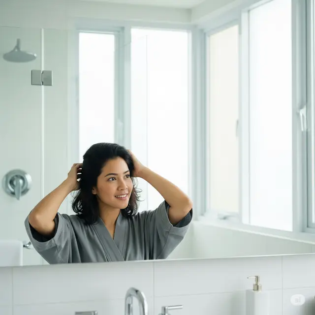 Model Rambut Oval Pendek. Foto: Gemini