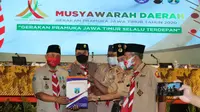 Musyawarah Daerah (Musda) Gerakan Pramuka Jawa Timur (Jatim) menetapkan HM. Arum Sabil menjadi Ketua Kwarda Gerakan Pramuka Jatim, periode 2020-2025. (Foto: Dok Istimewa)