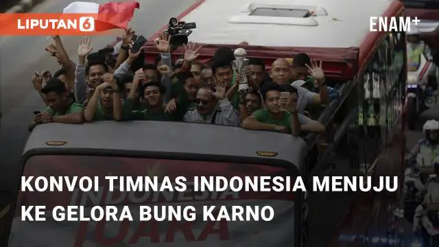 Timnas Indonesia U-22 melakukan konvoi yang merayakan gelar juara SEA Games 2023 . Lalu lintas konvoi Timnas Indonesia U-22 menuju GBK berlangsung lebih lancar