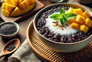 Nikmati Manisnya Bubur Ketan Hitam Sehat dengan Resep Sederhana Ini! | copyright ChatGPT/AI