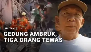 Gedung Ambruk, Tiga Orang Tewas Tertimpa Bangunan