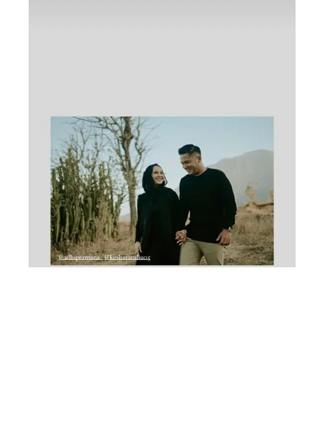 7 Potret Prewedding Kesha Ratuliu dan Adhi Permana, Pilih di Alam Terbuka