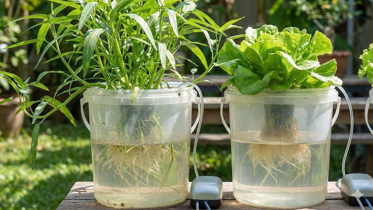 Cara Bikin Hidroponik Dari Ember Cat Bekas di Halaman dan Teras Rumah, Mudah Serta Hemat