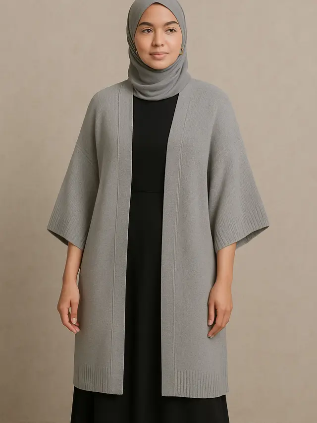 Cardigan Rajut Panjang untuk Kondangan (Foto: ChatGPT)