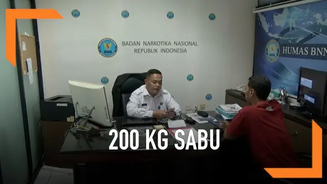VIDEO: BNN Cari Bandar yang Selundupkan 200 Kg Sabu