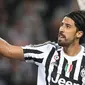 2. Sami Khedira, mengalami cedera lima kali dalam satu musim membuat gelandang Jerman ini kehilangan posisi di Real Madrid. Ketika kontraknya habis, dirinya memilih gabung bersama Juventus dan kini performanya jauh membaik. (AFP/Marco Bertorello)