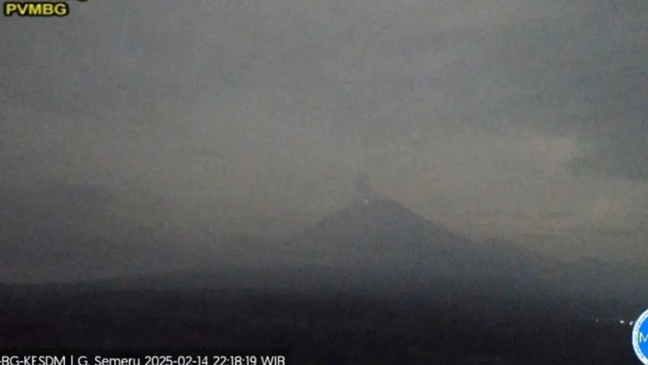 Gunung Semeru kembali erupsi dengan tinggi letusan capai 800 meter (Istimewa)