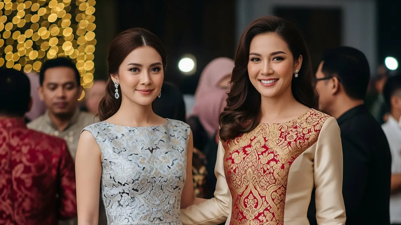 Model Dress Polos Terbaru Kombinasi Brokat yang Elegan untuk Segala Acara