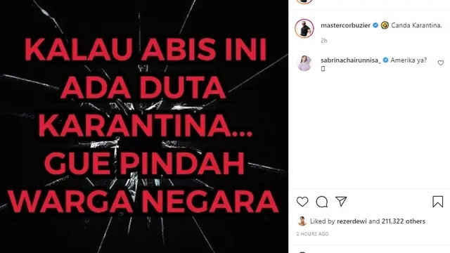 Deddy Corbuzier (Foto: Instagram/@mastercorbuzier)