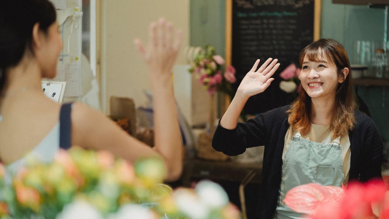 Ilustrasi ucapan, salam perpisahan, berpisah