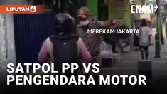 Dilarang Lewat Trotoar, Pengendara Motor Bentak Satpol PP