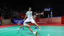Bertanding di Istora Gelora Bung Karno, Senayan, Jakarta, Selasa (20/1/2026), ganda putra Indonesia, Fajar Alfian/Muhammad Shohibul Fikri berhasil mengalahkan wakil Taiwan, Chen Zhi Ray/Lin Yu Chieh. Tampak dalam foto, pebulu tangkis ganda putra Indonesia, Fajar Alfian/Muhammad Shohibul Fikri saat bertanding melawan Chen Zhi Ray/Lin Yu Chieh (Taiwan) pada babak pertama Indonesia Masters 2026 di Istora Gelora Bung Karno, Senayan, Jakarta, Selasa (20/1/2026). (Bola.com/Bagaskara Lazuardi)
