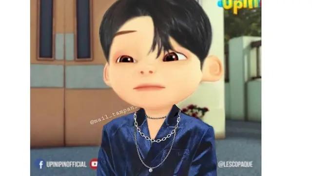 6 Editan Foto upin da Ipin Jadi Oppa Korea Ini Geleng Kepala