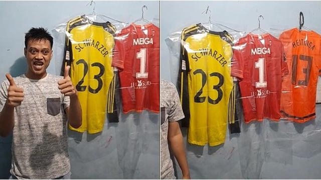 Viral, Video Mantan Kiper Timnas Kurnia Meiga Kini Jualan Keripik dan Jersey