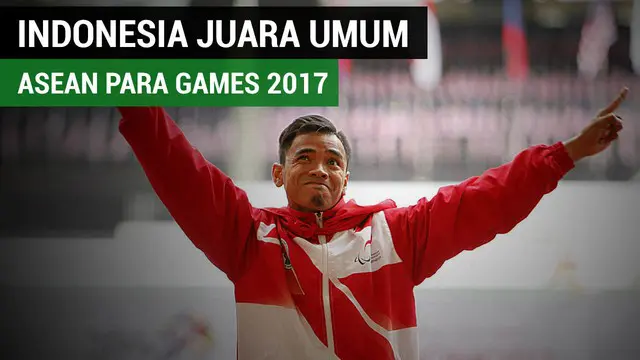 Kontingen Indonesia keluar sebagai juara umum ASEAN Para Games 2017 Malaysia.