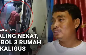 Maling Bobol Tiga Rumah Sekaligus, Beraksi saat Penghuni Rumah Tidur
