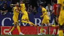 <p>Dengan kemenangan ini, Barcelona sudah tak terkejar lagi poinnya. Barca mengoleksi 85 poin atas unggul 14 poin dari Real Madrid di empat pertandingan tersisa. (AP Photo/Joan Monfort)</p>