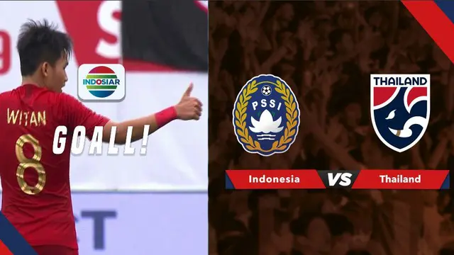 Berita video momen gol pemain Timnas Indonesia U-23, Witan Sulaiman, saat menghadapi Thailand di Merlion Cup 2019, Jumat (7/6/2019).