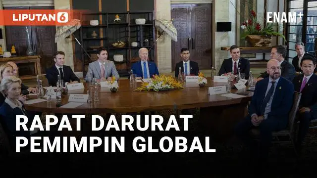 VIDEO: Joe Biden Gelar Rapat Darurat dengan Pemimpin Global di Sela KTT G20