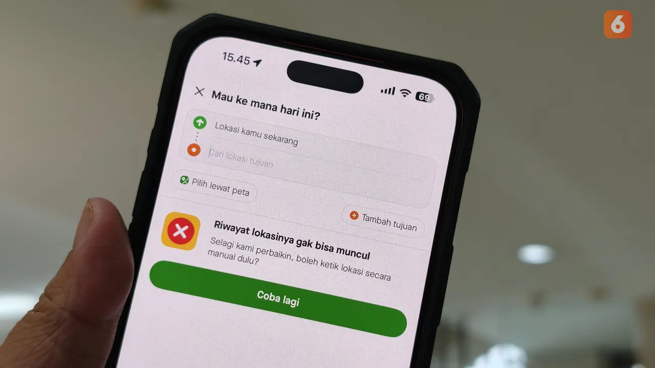 Aplikasi Gojek Error