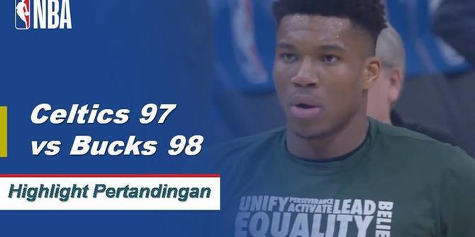 Cuplikan Pertandingan NBA  : Bucks 98 vs Celtics 97