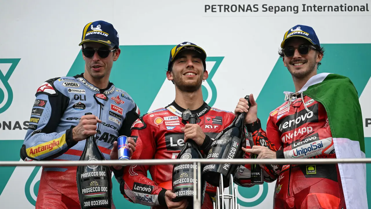 Podium Main Race MotoGP Malaysia 2023