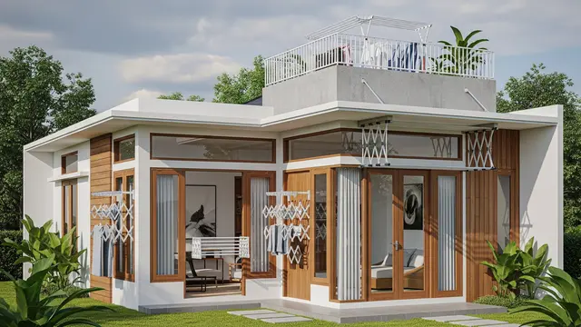 Desain Compact Efisien dengan Dak Vertikal
