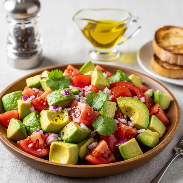 Cara Membuat Salad Alpukat dan Tomat Segar