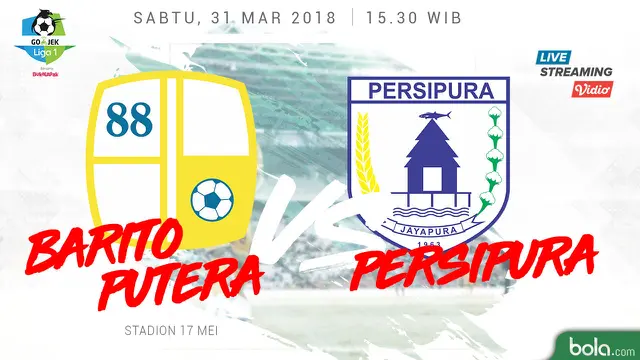 Barito Putera Vs Persipura Jayapura