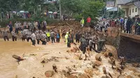 Proses evakuasi korban longsor Brebes (Liputan6.com / Fajar Eko Nugroho)