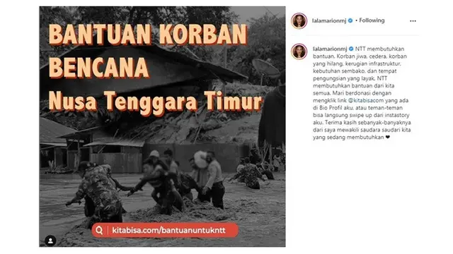 6 Seleb Ini Buka Donasi Korban Banjir NTT, Ada yang Dapat Rp 1 Miliar Semalam