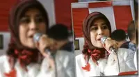 Pendukung Prabowo Subianto tersebut menjadi bahan perbincangan karena memberikan pidato dalam acara Halal bi Halal di Rumah Polonia, Jakarta