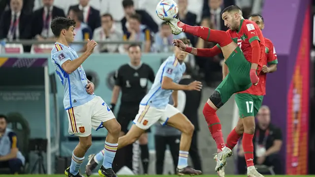 Piala Dunia 2022 Maroko vs Spanyol