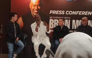 Brian McKnight dalam acara Press Conference di kawasan Setiabudi, Jakarta Selatan, Selasa (13/1/2026)