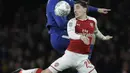 Hector Bellerin mengikat kontrak baru bersama Arsenal hingga 2023 dan menerima bayaran per minggu sebesar 100.000 pound sterling. (AP/Matt Dunham)