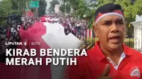 Menyemarakkan HUT ke-81 RI, ribuan aparat TNI-Polri dan elemen warga mengikuti kirab bendera Merah Putih sepanjang 500 meter di Kota Bogor, Jawa Barat, pada Minggu pagi. Selain menyedot perhatian warga, kirab ini juga memaknai lima lambang dasar nega...
