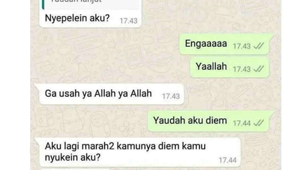 Deretan Chat Ini Bukti Kalau Pria Selalu Salah, Lucu tapi Bikin Kesal