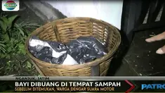 Sebelumnya warga mendengar ada sepeda motor yang berhenti di dekat tempat sampah tersebut.