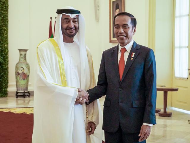 Potret Kehangatan Jokowi Saat Bertemu Putra Mahkota Abu Dhabi News Liputan6 Com