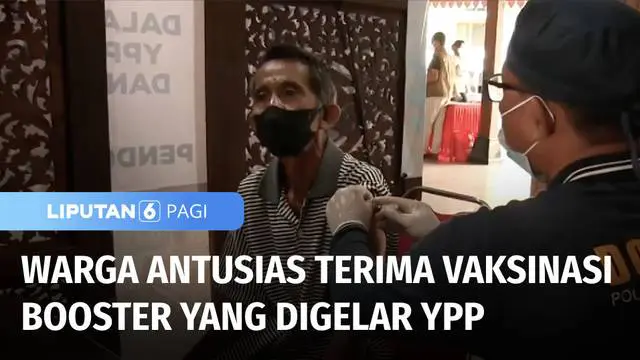 VIDEO: Ratusan Warga di Banyumas Antre Vaksinasi Booster yang Digelar YPP SCTV-Indosiar