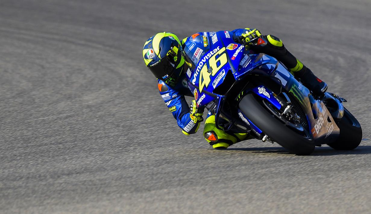 FOTO Valentino Rossi Posisi Ke 9 Saat Sesi Latihan MotoGP Aragon