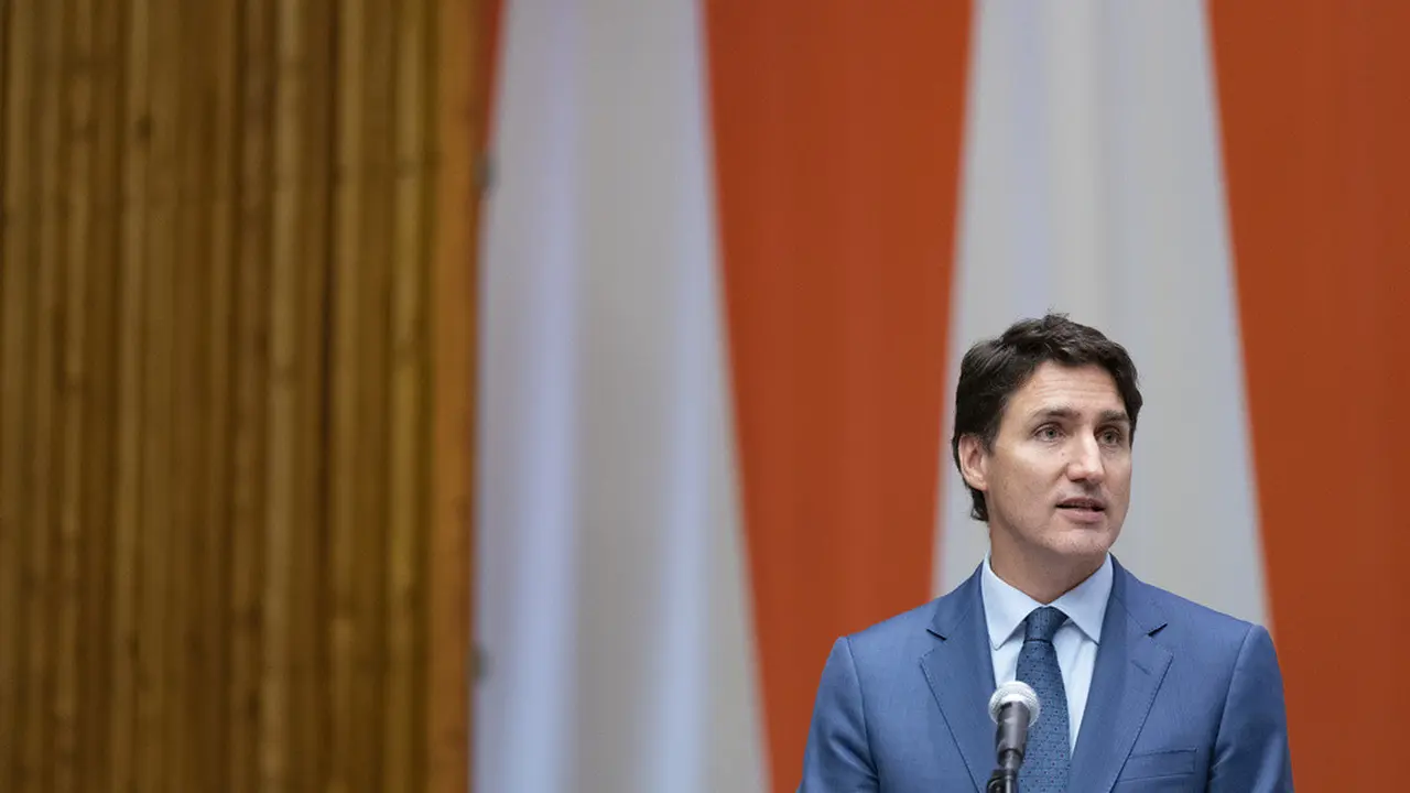 Justin Trudeau di PBB, 21 Juli 2023. (Christinne Muschi /The Canadian Press via AP)