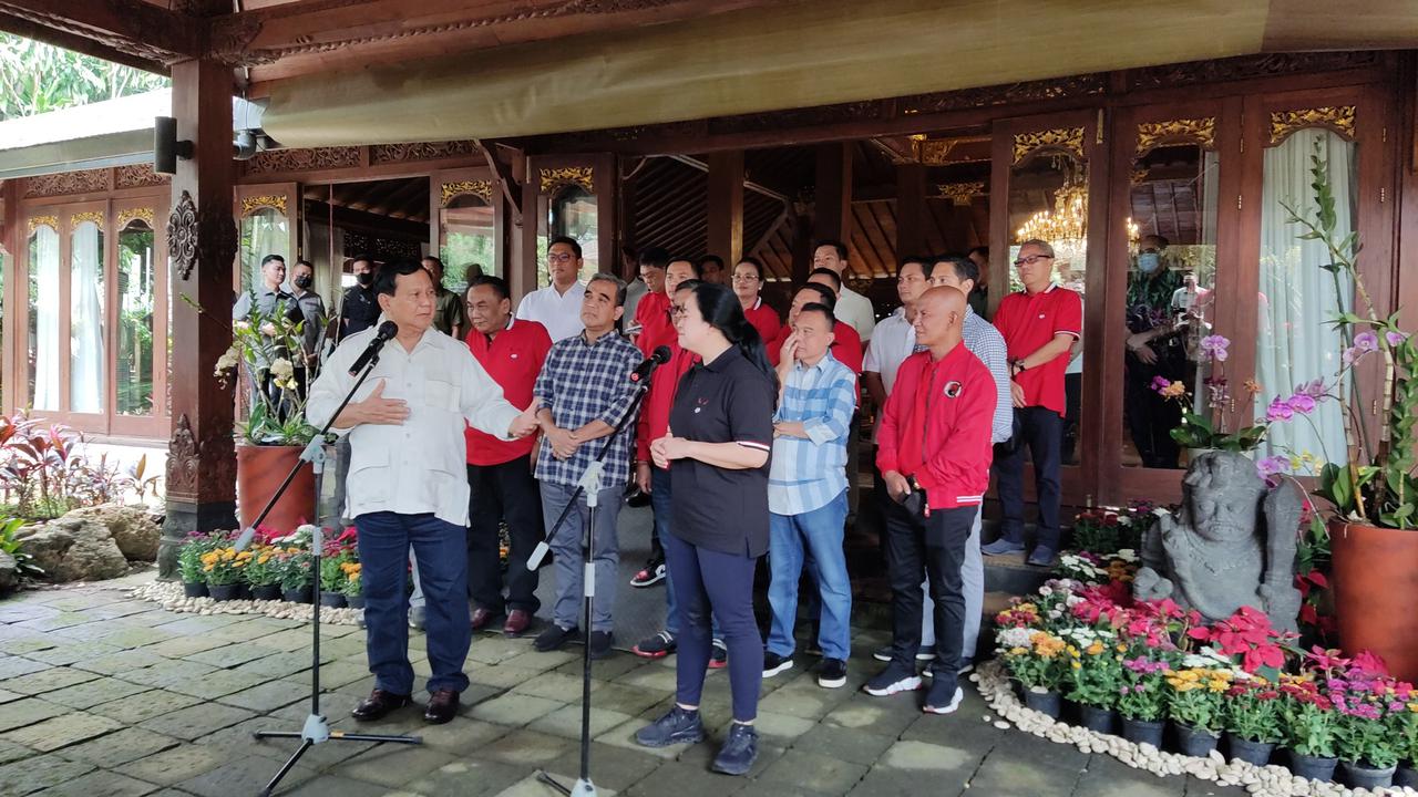 Prabowo dan Puan di Hambalang